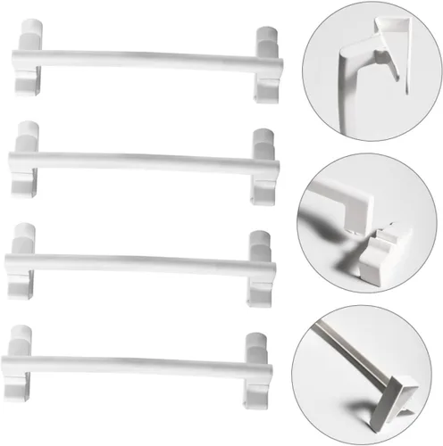 Vista 9 de 4 ganchos de puerta para colgar toallas para colgar en la pared, toallero para cocina, paños de cocina, toallero, toallero para baño, toallero