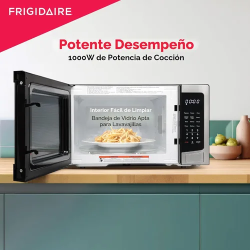 Vista 3 de FRIGIDAIRE Horno de microondas de acero inoxidable, multifunción, programable, 1.1 pies cúbicos 1000 vatios