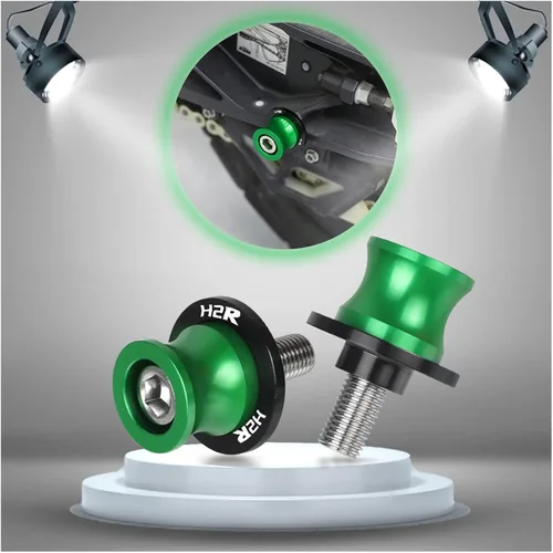 Vista 2 de Carretes basculantes de motocicleta de 0.315 in/0.394 in tornillos deslizantes para Kawasaki H2R H2 R 2015 2016-2021 Anticaída marco deslizante