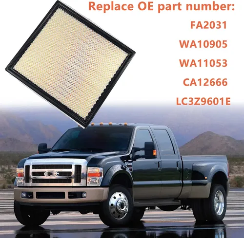 Vista 7 de FA2031 Filtro de Aire de Motor Automotriz Compatible con Ford F250 F350 F450 F550 6.7L Power/stroke Diesel 2020-2023