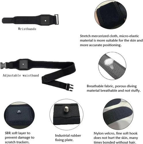 Vista 3 de HTC Vive Full Body Tracker Strap, Tracker Fixed Strap, Waist Belt, Hand and Foot Strap, 1 for Virtual Reality, 2 Hand Bowl Straps.