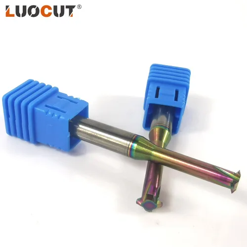 Vista 3 de Fresa de rosca de fresado de hilo de carburo sólido molino de herramienta para aluminio Ángulo de rosca 60 grados-D1.05* P0.3