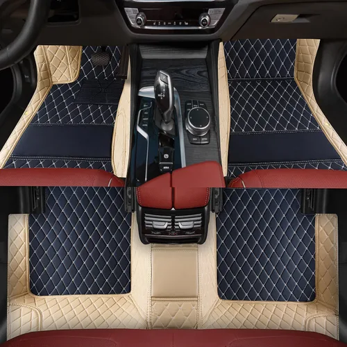 Vista 10 de Alfombrillas personalizadas para automóvil adecuadas para el 99% de automóviles, camiones, SUV, alfombrillas para todo tipo de clima, alfombrillas
