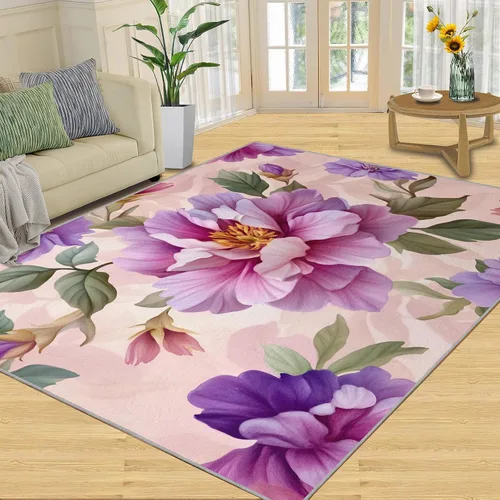Vista 17 de Girl Horse Rugs for Bedroom, Horse Area Rug, Animal Rugs for Living Room, Indoor Non-Slip Rug, Machine Washable Carpet for Front Entrance Floor