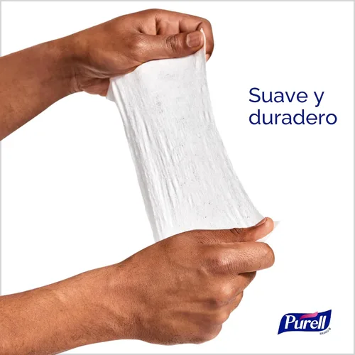 Vista 5 de Purell Bote de toallitas desinfectantes para manos, aroma limpio, 6 paquetes x 40 unidades, 9120-06-CMR