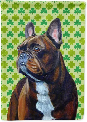 Vista 309 de Caroline's Treasures SS4442GF Affenpinscher Bandera de jardín con retrato de trébol del día de San Patricio para buzón, bandera decorativa
