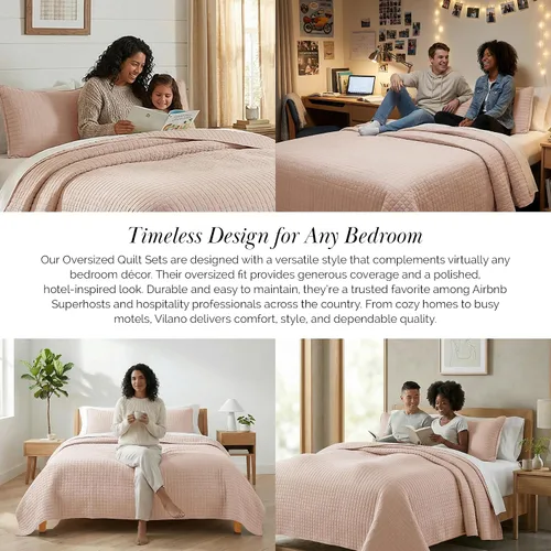 Vista 29 de Southshore Fine Living, Inc. Juego de edredón individual XL, colcha de microfibra acolchada, juego de edredón individual con funda de almohada, ropa