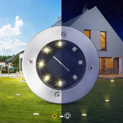 Vista 3 de Pozzolanas - Lote de 12 luces solares para suelo