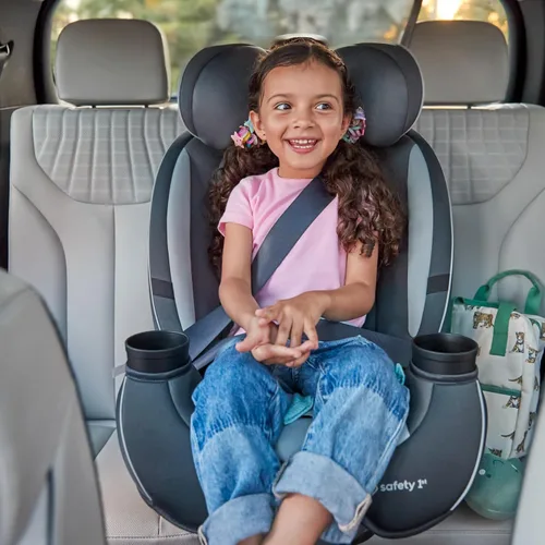 Vista 9 de Safety 1st Grow and Go Asiento de coche convertible todo en uno delgado, orientado hacia atrás, de 2.3-18 kg, orientado hacia adelante (14–29 kg)