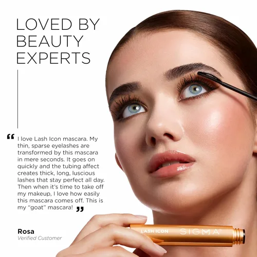 Vista 4 de Sigma Beauty Lash Icon - Máscara de alargamiento y voluminización de tubos