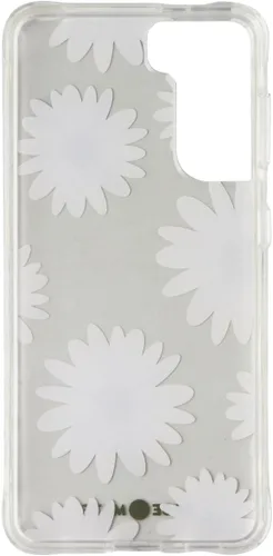 Vista 3 de Case-Mate Prints - Carcasa rígida para Samsung Galaxy S21 5G, diseño de margaritas con purpurina, multicolor
