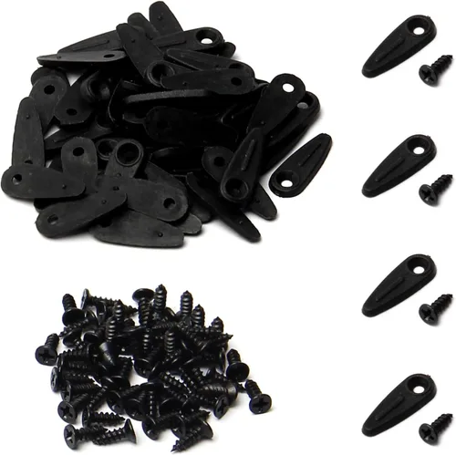 Vista 9 de MroMax 20 piezas de marcos de fotos, botones de giro, clips de plástico para marco de fotos con tornillos, piezas para colgar imágenes, fotos