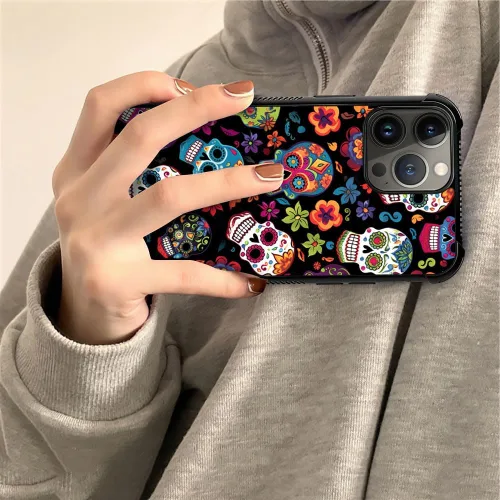 Vista 365 de Funda compatible con iPhone 8, a prueba de golpes, antiarañazos, bandera de ciervos de cola blanca de grano de madera estadounidense