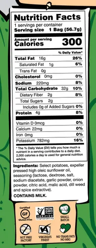 Vista 2 de Route 11 varias papas fritas (pepinillo de eneldo, 2 oz (30 ct))
