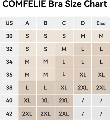 Vista 6 de COMFELIE Sujetador sin costuras para mujer, brasier ultra cómodo, cuello en V, ajustable, invisible, bralette YN25