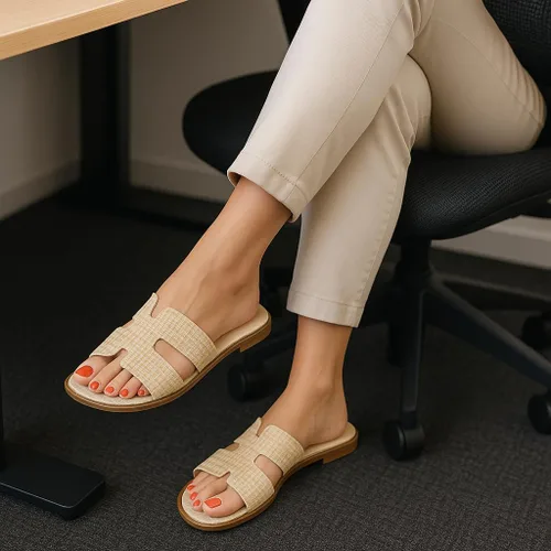 Vista 4 de CUSHIONAIRE - Sandalias Voyage para mujer, con espuma viscoelástica, distintos anchos disponibles