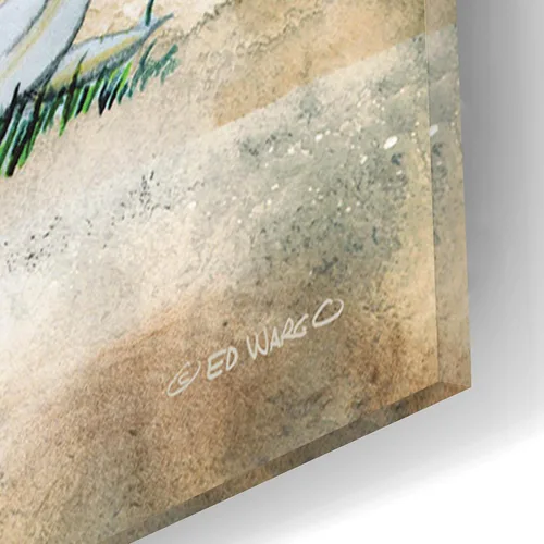 Vista 3 de Epic Art "He Loves Me" de Ed Wargo, arte de pared de vidrio acrílico, 12.0 x 15.9 in