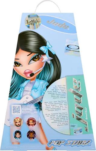 Vista 9 de Bratz Pop Starz Jade Fashion Doll con accesorios y encanto