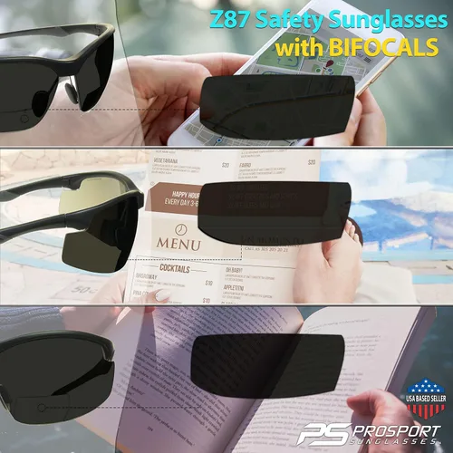 Vista 4 de proSPORT Lector de gafas de sol de seguridad bifocal protector Z87 Sport Cycling Motocicleta