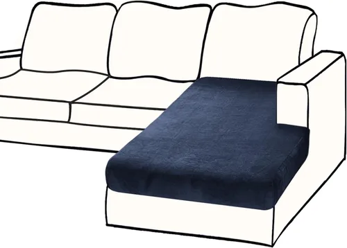 Vista 34 de BT.WA Funda de Cojín de Sofá de Terciopelo 1 Pieza Funda de Cojín de Asiento Elástica Funda de Sillón Fundas Separadas de Sofá Seccional Protector