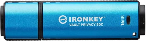 Vista 16 de Kingston IronKey Vault Privacy 50 16GB USB cifrado