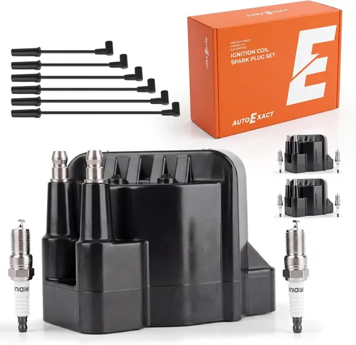 Vista 18 de Coil Packs UF413 & Iridium Spark Plugs Wires Set Fit for Chevy GMC 5.3/6.0L