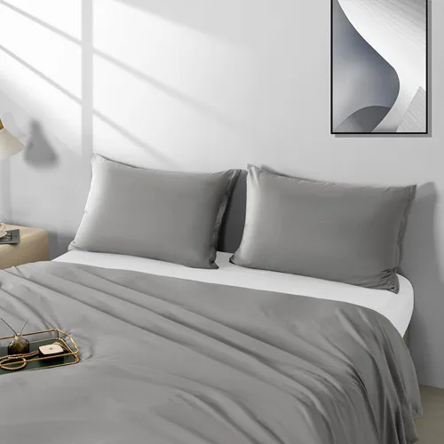 Vista 14 de Paquete de 2 fundas de almohada de microfibra tamaño estándar con cremallera, fundas de almohada color beige, suaves y cómodas, no se encogen Beige