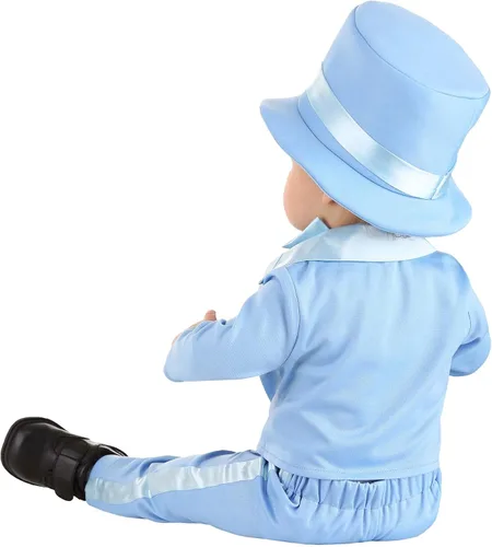 Vista 4 de Disfraz de traje azul polvo infantil