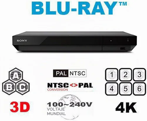 Vista 6 de Sony X700-2K/4K UHD - 2D/3D - Wi-Fi - SA-CD - Reproductor de DVD de Disco Blu Ray Multi Sistema Libre de Región - PAL/NTSC - USB - 100-240V 50/60Hz