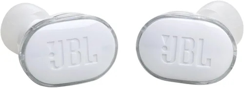 Vista 2 de JBL Tune Buds - Auriculares intraurales inalámbricos verdaderos con cancelación activa de ruido - Ghost Edition White (Renovado)
