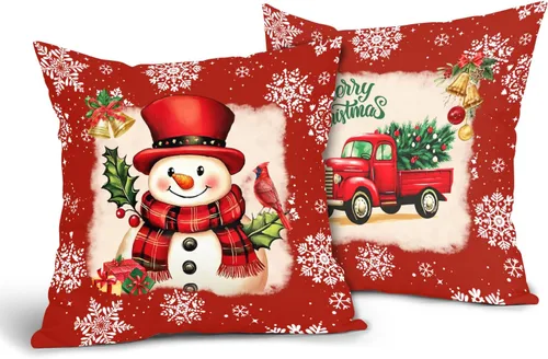 Vista 11 de Juego de 2 fundas de almohada de hojas de plantas tropicales de 20 x 20 pulgadas, juego de 2 fundas de almohada cuadradas de lino de algodón y hojas