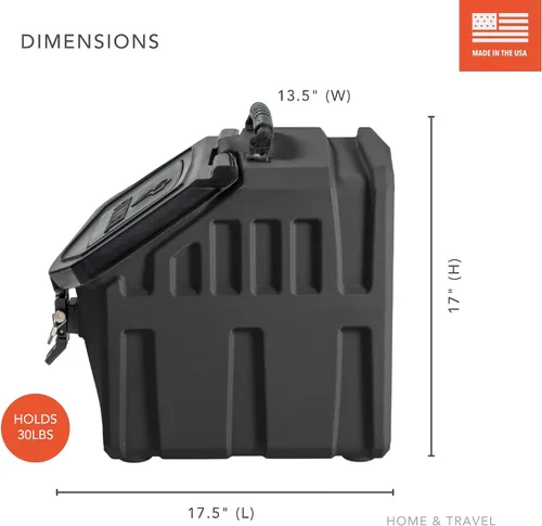 Vista 3 de Contenedor de almacenamiento de comida para perros de 30 libras, contenedor impermeable y hermético para alimentos para mascotas, contenedor