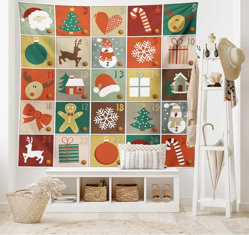 Vista 37 de Ambesonne Tapiz hippie, abrazo de hongos de ensueño y árbol de la vida místico y mandal verde, decoración de tela para colgar en la pared