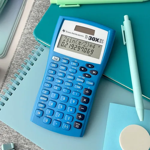 Vista 3 de Calculadora científica Texas Instruments TI-30 X IIS 2-Linea, Azul