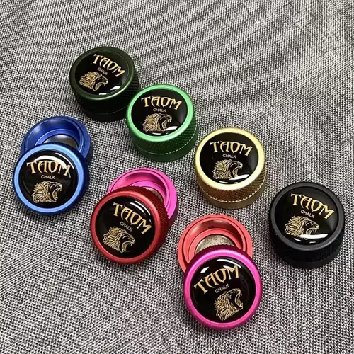 Vista 8 de TAOM - Soporte para tiza de billar, herramienta práctica redonda, accesorios de billar, mini estuche magnético para punta de tiza, contenedor