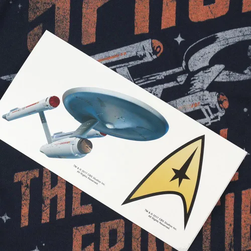 Vista 6 de Star Trek Space The Final Frontier T Shirt Stickers