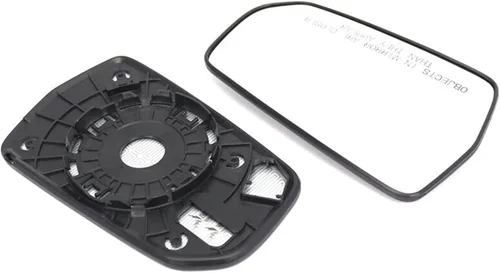 Vista 4 de Espejo retrovisor calefactable de vidrio con placa trasera izquierda para conductor izquierdo y lado derecho del pasajero derecho compatible