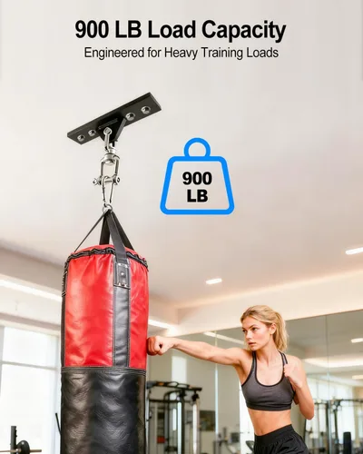 Vista 3 de Punching Bag Hanger/Heavy Bag Stand, 360° Rotating Swivel Hook for Boxing Yoga Hammock Swing Chair Sandbag – Heavy-Duty Fitness Mount, 900LB Load