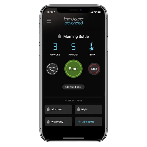 Vista 8 de Baby Brezza Formula Pro Advanced WiFi - Máquina dispensadora de fórmula, mezcla automáticamente un biberón de fórmula caliente al instante, prepara