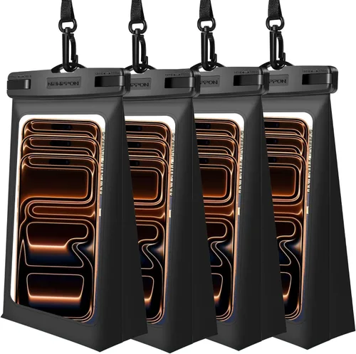 Vista 15 de Paquete de 4 bolsas flotantes impermeables para teléfono – Funda universal grande flotante a prueba de agua – Soporte flotante transparente