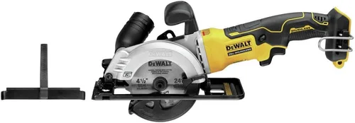 Vista 6 de Dewalt DCS571B-DCB240-BNDL ATOMIC 20V MAX Sierra circular sin escobillas de 4-1/2 pulgadas y batería compacta de iones de litio de 4 Ah