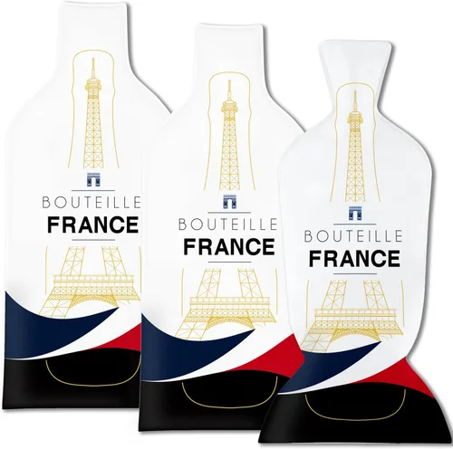Vista 14 de JIMMY THE FOX Reusable Wine Bags for Travel 3-Pack Durable Triple-Layer Bottle Protector Sleeve Leak-Proof & Impact-Resistant Airplane &