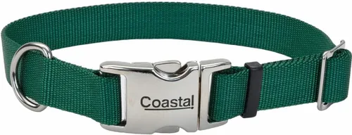 Vista 18 de Coastal Collar de perro ajustable para mascotas con hebilla de metal, cómodo collar de perro resistente a la decoloración con cierre a presión Negro