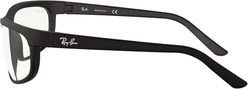 Vista 3 de Ray-Ban RB2027 Predator 2 - Lentes rectangulares para hombre color negro matefiltro de luz azul transparente 2441in Filtro de luz azul claro y negro