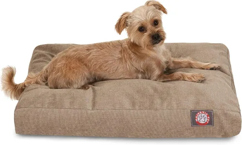Vista 27 de Majestic Pet Cama para perro de espuma viscoelástica triturada, pequeña con funda extraíble lavable, cama ortopédica rectangular para perros, cama