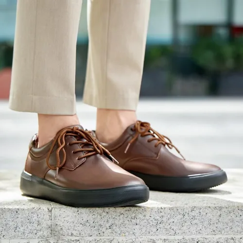 Vista 6 de OrthoComfoot Zapatos ortopédicos de cuero para caminar para hombre cómodos tenis para fascitis plantar con soporte de arco para, zapatos ortopédicos