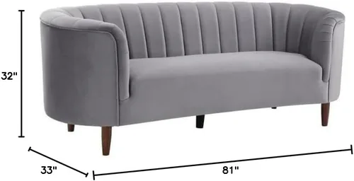 Vista 3 de Acme Furniture Sofás tapizados, gris