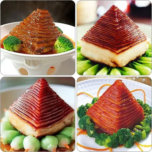 Vista 4 de DOITOOL Onigiri - Molde de acero inoxidable pirámide para tartas de carne, forma de triángulo, forma de relleno de alimentos, moldeador de arroz