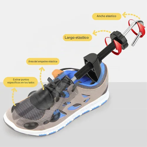 Vista 5 de Shoe Stretcher with Carrying Bag Adjustable Unisex Shoe Trees with 2 Air Purifying Bag Negro-m Talla (US 9-13) L