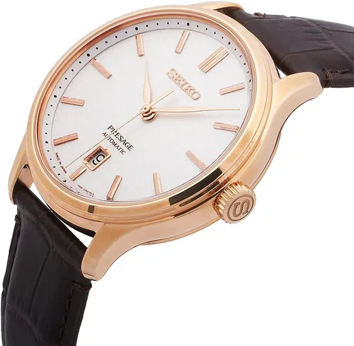 Vista 4 de SEIKO Reloj automático modelo SRPD42J1 Marrón Correa